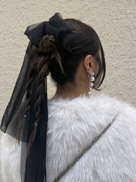 ニューヨーク ニューヨーク マザーズ イオン四條畷店(NYNY Mothers) リボンが主役ヘアセット