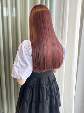 リュバン(Ruban) #艶感ロング#ワインレッドカラー