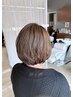カット＋艶カラー＋白髪ぼかしトップハイライト＋3stepトリートメント ￥16550