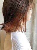 【イツモノトコロ】オレンジのインナーカラー♪