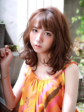 髪質改善と縮毛矯正の専門店 サンティエ(scintiller) 小顔カット☆柔らかミディアムヘア☆