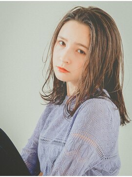 レジュアル(RESSUAL) オリーブグレージュ くすみブルー ミルクベージュ　かきあげ