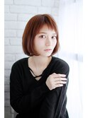 ローズピンクショートボブ