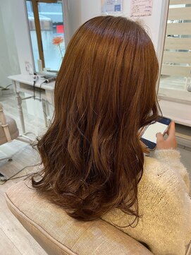 ラテ(Latte) 【hair partner Latte】ブリーチなしダブルカラー×ベージュ