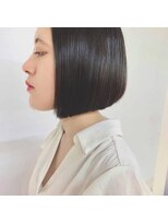 クオリス 上福岡店(QUALIS)&nbsp;前下がりボブ/縮毛矯正/ナチュラルストレート/20代30代40代/小顔