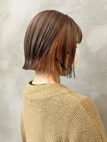 ペスカ 長町南店(pesca)&nbsp;milk tea brown × orange beige (1bleach～) OIKAWA