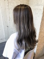 ペネロープ(Penelope)&nbsp;ロングウェーブ/ハイライト/グレージュ