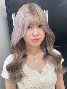 ベレーザシェルト(Beleza scelto) 4780グレーベージュシルキーベージュ艶髪韓国ヘアレイヤーロング