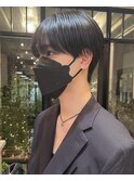 大人気メンズスタイル！シースルーマッシュ　黒髪