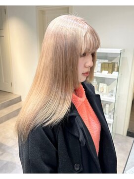 ベレーザ 渋谷(BELEZA) 5499ニュアンスカラー艶髪ハイトーンシルキーベージュオンブレ