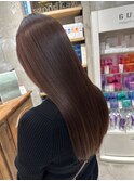 レイヤーロング/大人ガーリー/アースカラー/暗めカラー/水戸