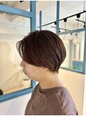 ショートネープコーラルベージュスタイル