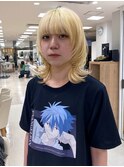 ウルフカット/レイヤーカット/顔周りレイヤー/ブリーチ/平塚