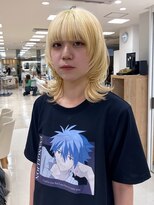 ケンジ 平塚ラスカ店(KENJE) ウルフカット/レイヤーカット/顔周りレイヤー/ブリーチ/平塚