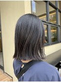 【簡単スタイリング】切りっぱなしグレージュカラー