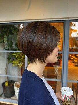 アビーヘア 市川店(abie hair) 【市川】マッシュ小顔ショート／白髪ぼかし／ハイライト