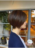 【市川】マッシュ小顔ショート/白髪ぼかし/ハイライト