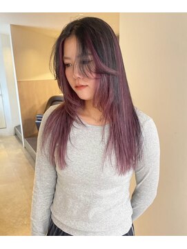 ニコフクオカヘアーメイク(NIKO Fukuoka Hair Make) 《NIKO》落ちる黒で楽しむ♪アンブレラデザインカラー/天神大名