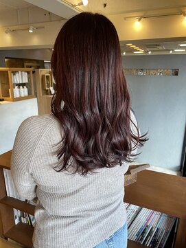 ヘア プロデュース キュオン(hair produce CUEON.) チェリーピンク/艶感カラー