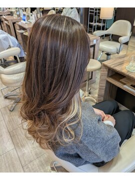 ヘアサロン ビビット 志紀店(VIVIT) ハイライト×イヤリングカラー