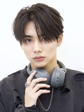 エイド 渋谷(aid) メンズセンターパート微わけカルマヘアシースルーバング