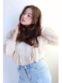 大きなゆるふわカールが決め手