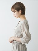ショート/ショートボブ/耳掛けショート/くびれショート/前髪あり
