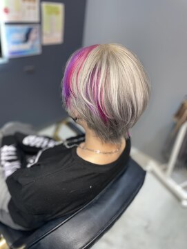 プリンプ(PRIMP) #パープルピンク×ホワイト