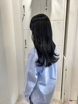 レシピ ラ クレア(recipe la couleur) ブリーチありの透明感dark navy ~