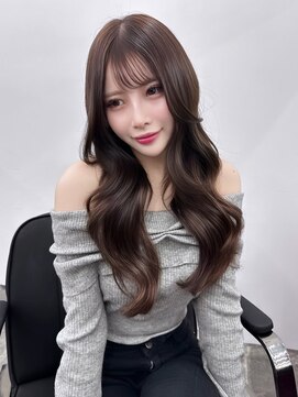 黒髪カタログ/クラゲヘアー/オリーブグレー/栄 