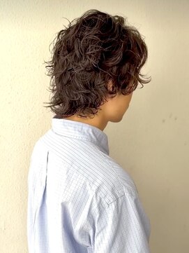 サーフカールフェザーパーマフェザーウルフパーマメンズパーマ