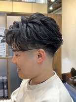 アイフラット 本店(I-FLAT)&nbsp;フェザーパーマ/テーパーフェード/メンズカット