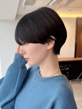 アビー(ABBEY4) 丸みショートカット大人ショート前髪なしショートボブ表参道