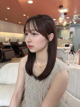 リコバイアフロート(riko by afloat) 顔まわりカット/ぷつっとカット/チョコレートカラー