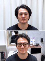 リライブ 名古屋(RELIVE) 30代40代50代M字アップバングメンズショート名古屋国際センター