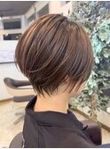 宇都宮ショートボブレイヤーカット顔周りカット縮毛矯正髪質改善