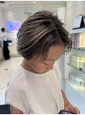 メンズカットハイライトニュアンスパーマキッズカット