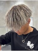 メンズパーマ/パイルト/ホワイトメッシュ