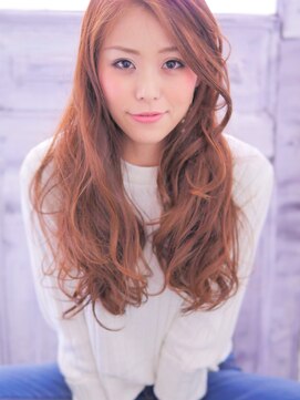 ダッチェス(DUCHESS) 【DUCHESS】 あえてのオレンジ☆ふわっとウェーブロング