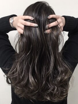 オーシャン ラックスビー(OCEAN LUXBE) セミウェット　グレージュハイライト