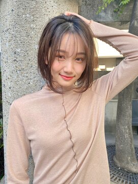 メーヴェ(Mowen) mowen 南堀江　シースルーバング×ボブ