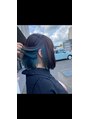 アグ ヘアー ノヴァ 野幌店(Agu hair nova)&nbsp;インナーカラー◎ターコイズブルーからの江田スペシャルボブ◎