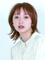 アース 新所沢店(HAIR&MAKE EARTH)&nbsp;ナチュラル系タンジェリンカラー