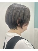 大人可愛い30代40代50ショートボブショート丸みショート