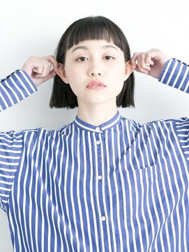 ラパンセノアール(LA PENSEE NOIR) 【LA PENSEE NOIR】切りっぱなしぱっつんボブ