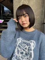 アム 表参道(am)&nbsp;ぱっつんボブ【ボブ小顔グレージュレイヤー黒髪前髪】