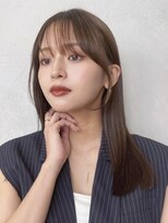 ノイ(noi)&nbsp;顔周りレイヤーカットくびれヘアミルクティーベージュカラー