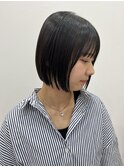 【まとまり◎】シースルーボブ