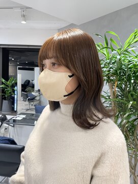 フォト イケブクロ(foto IKEBUKURO) ミディアム/ボブ/前髪カット/ ブリーチなし×グレージュ[池袋]