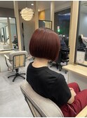ブリーチなしピンクボブ